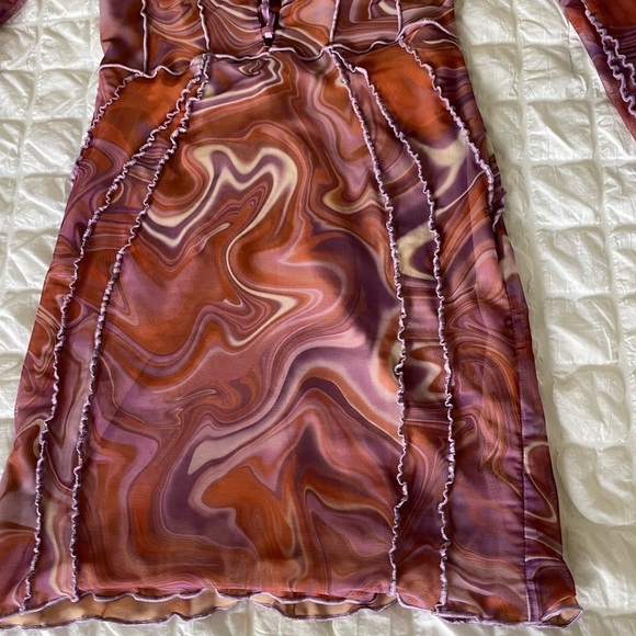House of CB Dylan swirl laced mini dress - Picture 9 of 13